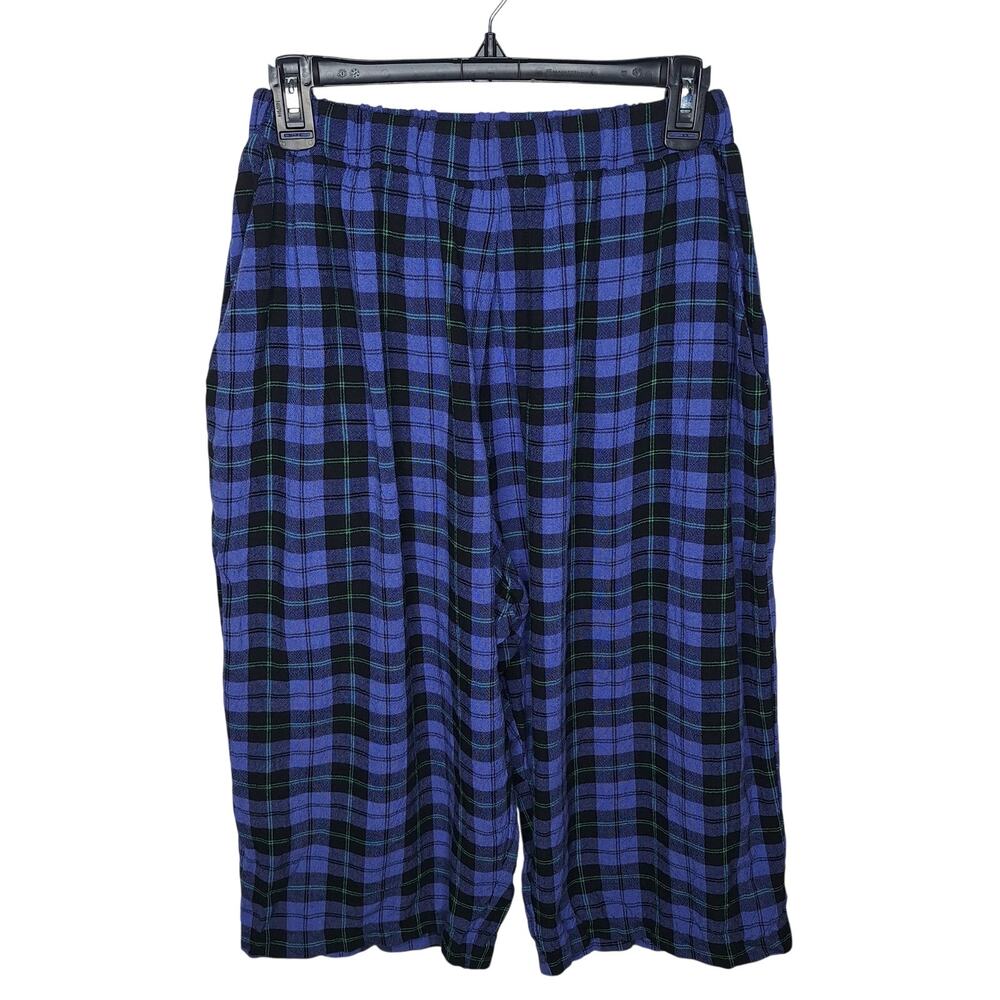 VTG Cavalluzzi Plaid Culotte Crop Pants Small Purple Goth Clowncore High Rise